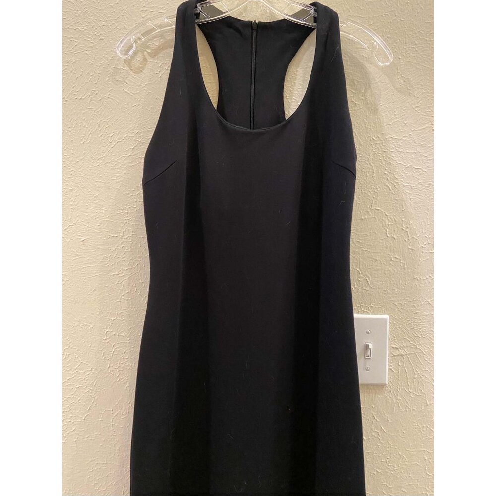 BOSTON PROPER: Black dress, racerback, Size 8, Substantial fabric